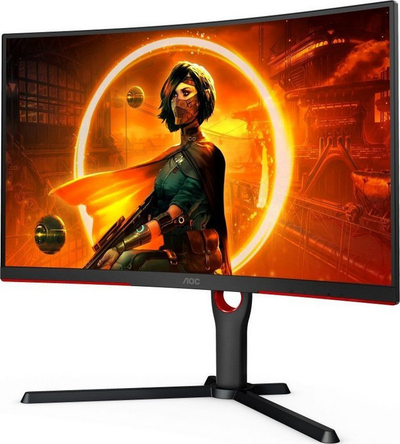 Monitor AOC, 27", 165 Hz, USB Type B x1, HDMI x2, DisplayPort x1, 2560 x 1440 (WQHD), VA