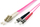 Kabllo rrjeti Equip LC Fiber Optic Patchcord - ST Multimode Duplex OM4, 0.5m, vjollcë