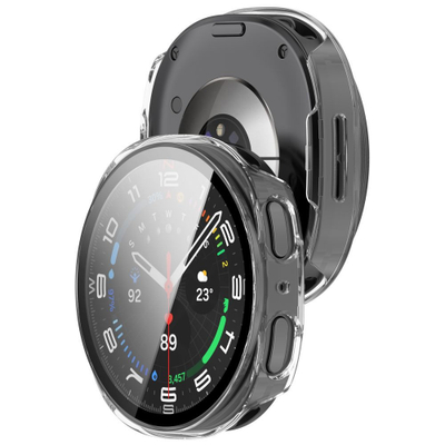 Mbrojtës ore Tech-Protect Defense Samsung Galaxy Watch 8 9 44mm, set 2 copë, i zi dhe transparent