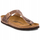Сандали Birkenstock Gizeh NU, нубук кожа, Regular Fit, кафеава Tobacco Brown