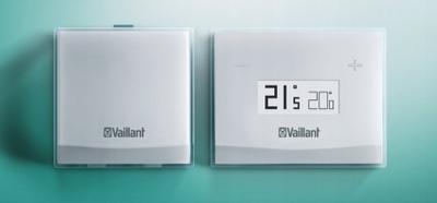 Termostat i zgjuar Vaillant eRELAX, wireless, me komandë nga aplikacioni, i bardhë