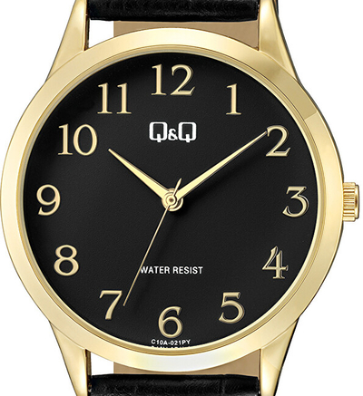 Orë për femra Q&Q C10A-021PY, e zezë/artë
