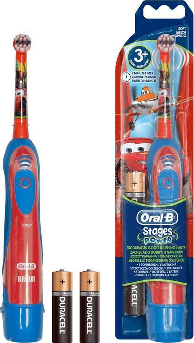 Brushë elektrike Oral-B Stages Power, për fëmijë, e kuqe / kaltër (293873)
