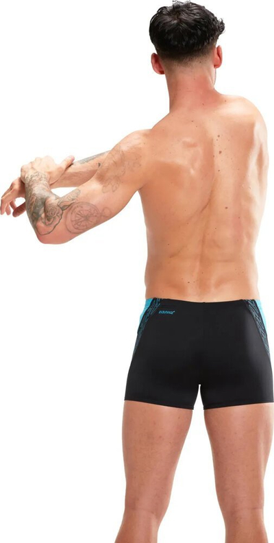Rroba banje për burra Speedo Hyper Boom Splice Aquashorts, Endurance+, të zeza me blu