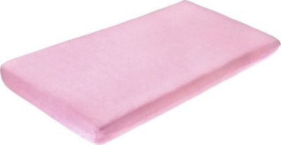 Çarçaf pambuku i papërshkueshëm nga uji Sensillo Frottee, 120x60 cm, për krevat fëmije, rozë
