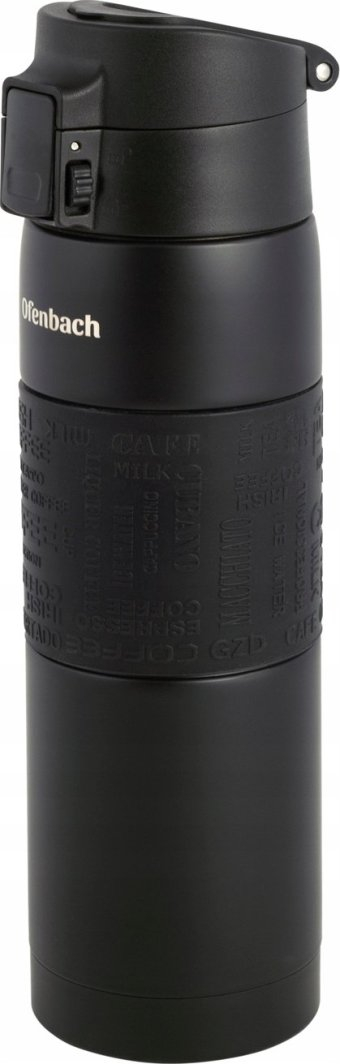 Gotë termike Ofenbach Thermal Mug 101300, 480ml, çelik inox, e zezë