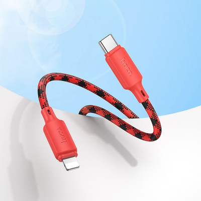 Kabllo Hoco X116 USB C në Lightning, PD 27W, 1m, e kuqe