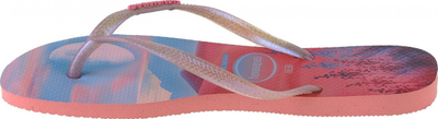 Shapka plazhi Havaianas Slim Paisage për goca, masa 41/42, rozë Pink Macaron