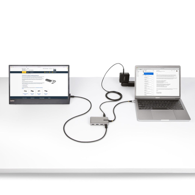 Hub USB C StarTech me 4 porta, 3x USB A 10Gbps, 4K 60Hz DP Alt Mode, gri