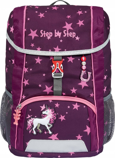 Çantë shpine Step by Step Kid Unicorn Nuala, 13L, me pasqyruese, shumëngjyrëshe