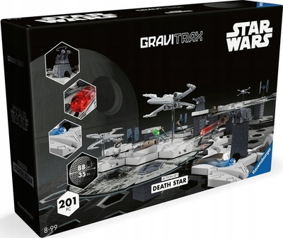 Set lojërash Ravensburger GraviTrax Star Wars Death Star Action Set, 201 copë, për fëmijë, shumëngjyrësh