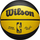 Top basketbolli Wilson NBA City Edition Golden State Warriors, madhësia 7, për të gjitha sipërfaqet, i verdhë me të zi