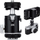 Kokë tripodi JJC BH SM1 Ball Head, me cold shoe mount, e zezë