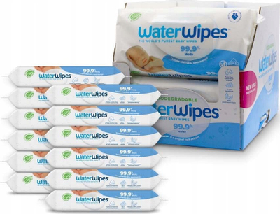 Влажни марамчиња за деца WaterWipes Baby, 12x60 парчиња, без мирис