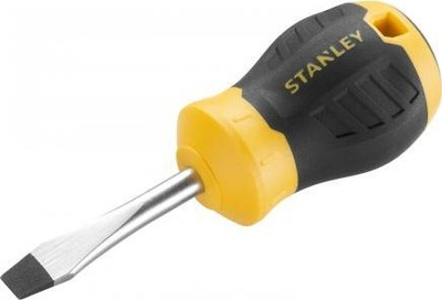 Kaçavidë e shkurtër Stanley STHT16147-0 Cushion Grip, majë e sheshtë 6.5x45mm, e verdhë me të zezë