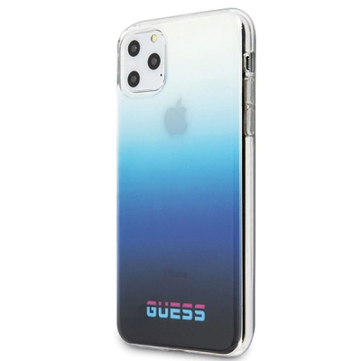 Kllëf telefoni Guess California GUHCN58DGCNA, për iPhone 11, gradient, blu