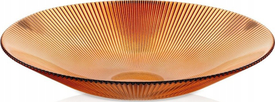 Pjatancë qelqi Amber Bowl, 30 cm, 1.5L, ngjyrë amber