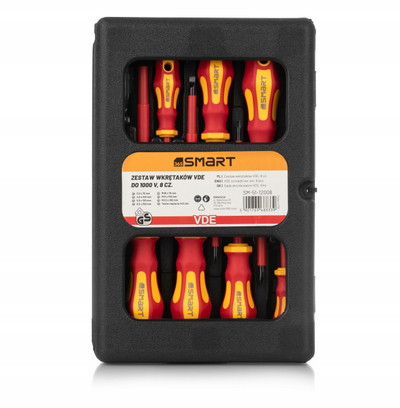 Set kaçavidash VDE SMART365 51-12008, 8 copë, me kuti