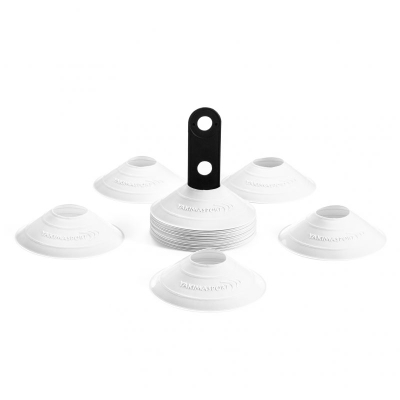 Set stërvitor YakimaSport Mini Hurdles and Cones, 30 disqe, 20cm, i gjelbër