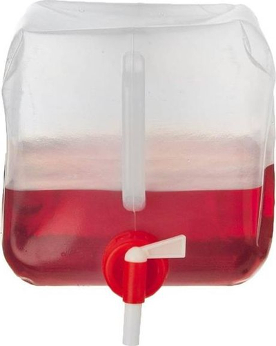 Enë palosëse RedCliffs, 5L, plastike transparente, me rubinet