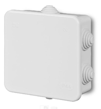 Kutie elektrike sipërfaqësore Elektro-Plast FAST-BOX 0243-00, 110x110x52mm, IP44, gri