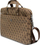 Çantë laptopi Guess Saffiano 4G Triangle Logo, 16\", lëkurë eko, kafe