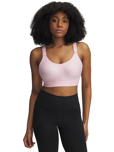 Stanik sportiv Under Armour UA Infinity Mid 2.0, suport i mesëm, për femra, rozë