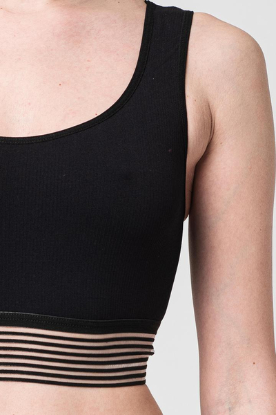 Bustier PEGAS Black, madhësia XS, e zezë