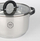 Set tenxheresh MG Home Black Black Inox, 8 pjesë, inoks, i argjendtë me të zezë