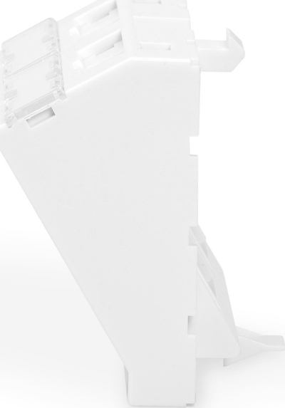 Pllakë ballore Digitus Front Panel, 2 porta, 45 x 45 mm, këndore, e bardhë