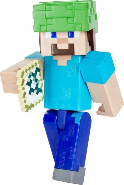 Figurë loje Educa Borras Minecraft, 8 cm, me nyje që lëvizin, shumëngjyrëshe