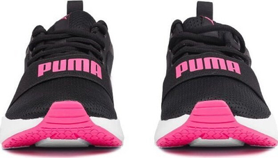 Atlete për kalamaj Puma Wired Run Jr 374214 20, SoftFoam+, për vrap, të zeza me rozë