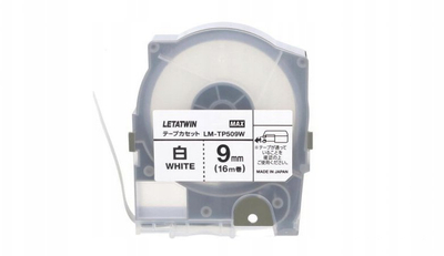 Kasetë etiketuese Letatwin LM-TP509W, 9mm, 16m, e bardhë