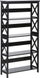 Raft librash FOSTER me 4 kate, MDF, stil industrial, i zi