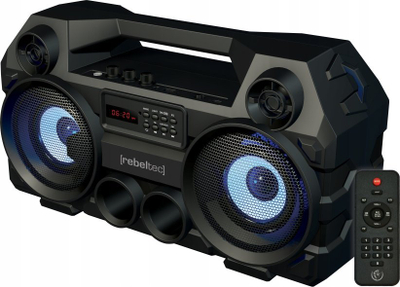 Kutizë zanore Bluetooth Rebeltec SoundBOX 465, portative, e zezë