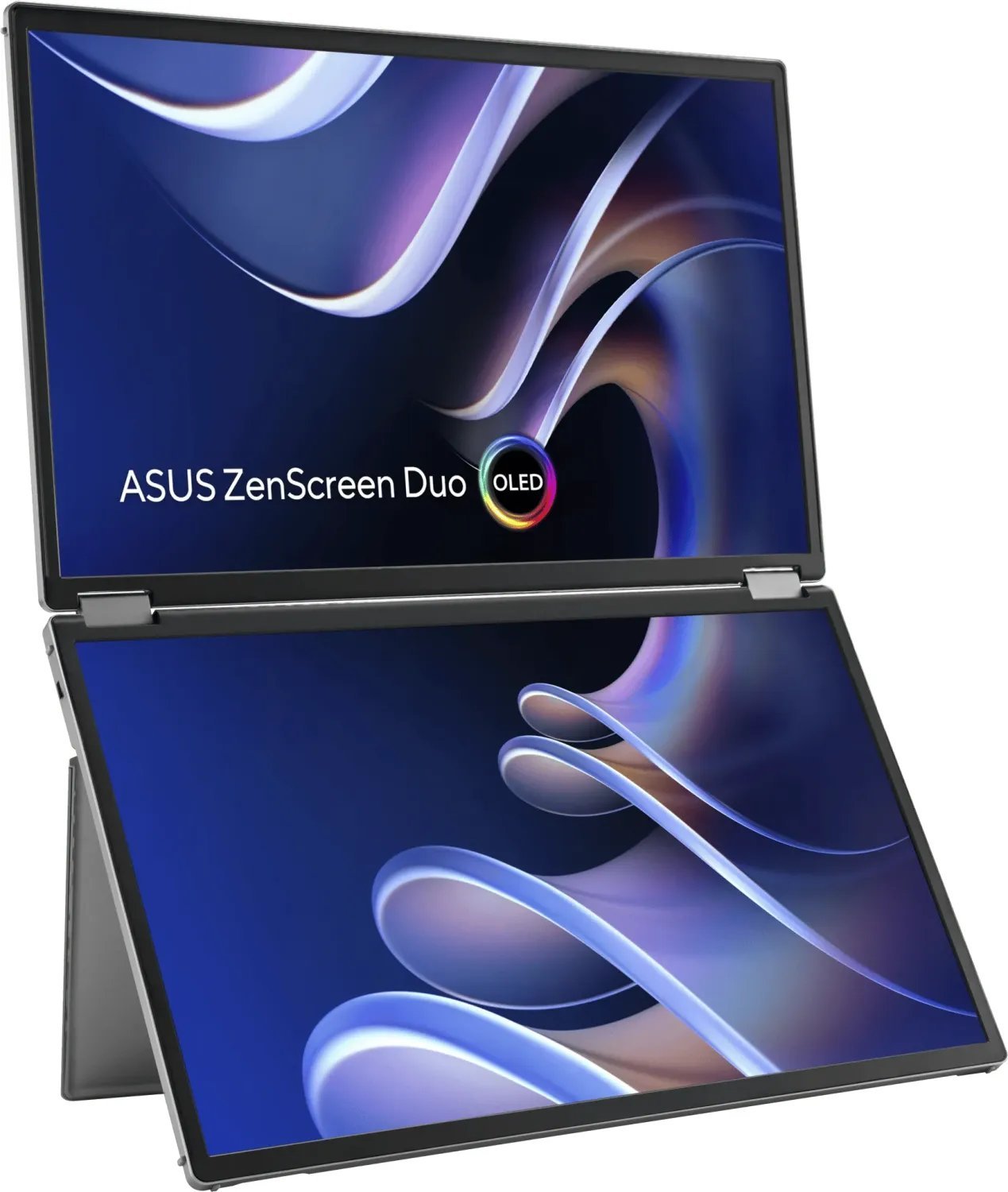 Monitor portativ ASUS ZenScreen Duo OLED MQ149CD, 14", WUXGA, argjendtë