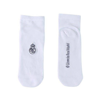 Çorape Real Madrid, set 2 palë, pambuk, të bardha