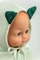 Kukull për banjo David Bath Time Doll, 36 cm, me pelerinë, jeshile