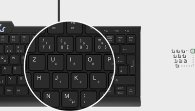 Tastierë Keysonic KSK-5010ELC DE, USB, ndriçim LED, e zezë