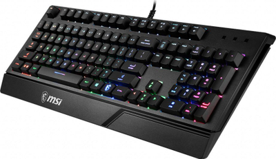 Tastierë gaming MSI Vigor GK20, me drita RGB, anti ghosting, e zezë