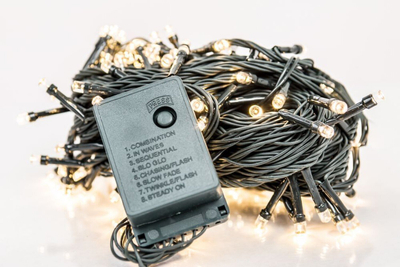 Dritat e Krishtlindjes iLike Virtene LED për brendshme, 100 LED, 7m, të bardha (RS-111WHT)
