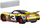 Makina lodër Hot Wheels Sidewall Shine 3, die-cast metal, 1:55, e artë