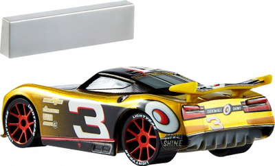 Makina lodër Hot Wheels Sidewall Shine 3, die-cast metal, 1:55, e artë
