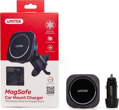 Mbushës makine Unitek P1403A, MagSafe, 1x USB A 1x USB C, i zi