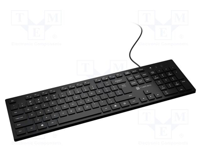 Tastierë NATEC NKL-2341, me kabllo USB A, 105 taste, e zezë