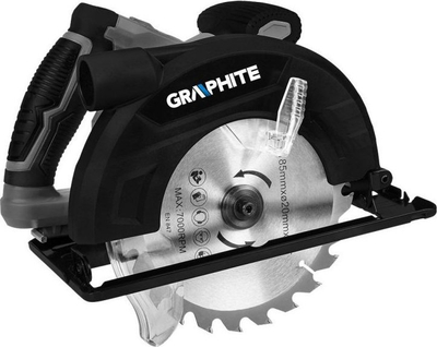 Sharrë rrethore Graphite 58G489, 1200W, disk 185 mm, e zezë