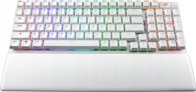 Гејминг тастатура ASUS ROG Strix Scope II 96 Wireless, механичка ROG NX Snow, PBT, бела