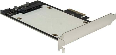 PCIe интерфејс картичка 88885561, адаптер SSD U.2, за дискови 2.5", црна