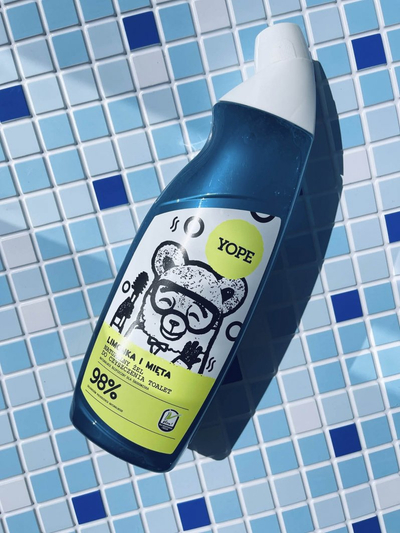Xhel natyral Yope Lime & Mint për heqjen e grimit, 750 ml