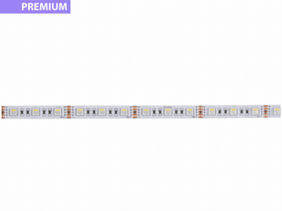 Shirit LED Premium Tape, 12V, 60 LED m RGB NW SMD5050, i bardhë
